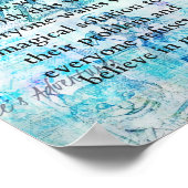 アリスインワンダーランド魔法引用文 ポスター (角)