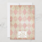 アリスインワンダーランド1歳の誕生日招待状 招待状 (裏面)