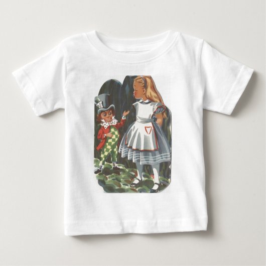 アリスインワンダーランド&ザ不機嫌帽子屋 ベビーTシャツ (正面)