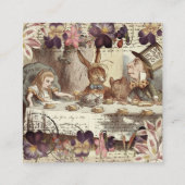 アリスインワンダーランド  スクエア名刺 (裏面)