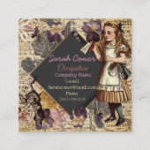 アリスインワンダーランド  スクエア名刺 (正面)