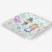 アリスインワンダーランド |最初の誕生日パーティー ペーパープレート (傾斜あり)