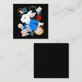 アリスインワンダーランド-白うさぎ スクエア名刺 (正面/裏面)