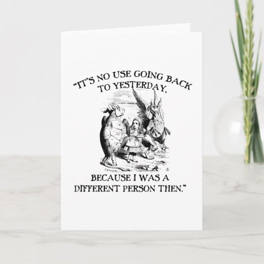 アリスインワンダーランド – 違う人 カード (正面)