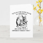 アリスインワンダーランド – 違う人 カード (黄色い花)