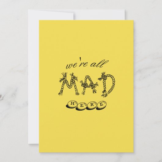 アリスインワンダーランド「We All Eall Here」招待状 招待状 (正面)