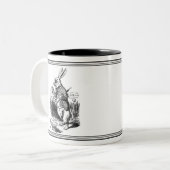 アリスインワンダーランドJohn Tennielイラストレーションマグ ツートーンマグカップ (正面左)