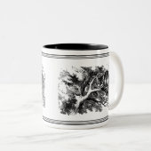 アリスインワンダーランドJohn Tennielイラストレーションマグ ツートーンマグカップ (正面右)