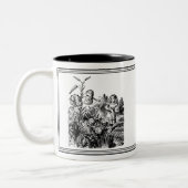 アリスインワンダーランドJohn Tennielイラストレーションマグ ツートーンマグカップ (左)