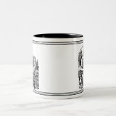 アリスインワンダーランドJohn Tennielイラストレーションマグ ツートーンマグカップ (中央)