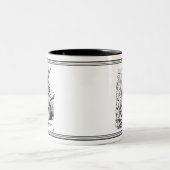 アリスインワンダーランドJohn Tennielイラストレーションマグ ツートーンマグカップ (中央)