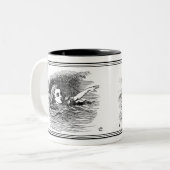 アリスインワンダーランドJohn Tennielイラストレーションマグ ツートーンマグカップ (正面左)