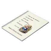 アリスインワンダーランドW/フラミンゴ冒険引用文 ノートブック (左側)