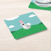 アリスウサギ スクエアペーパーコースター (アングル)