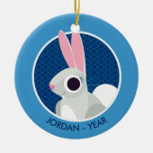 アリスウサギ セラミックオーナメント (正面)