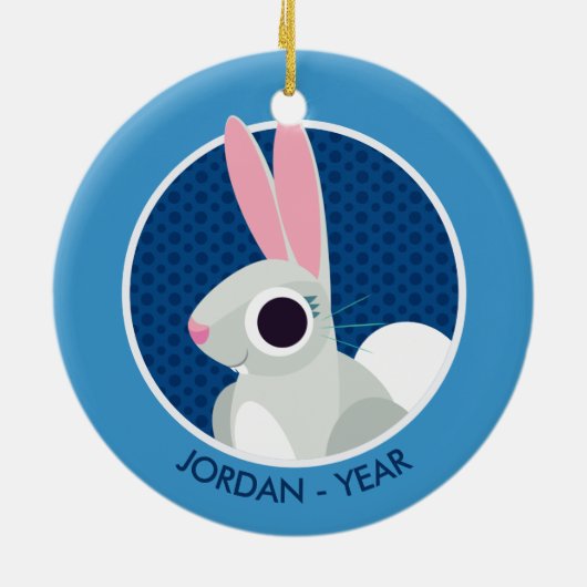 アリスウサギ セラミックオーナメント (裏面)