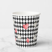 アリスオネダーランド不機嫌ティーパーティーガールファースト誕生日 紙コップ (裏面)