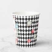 アリスオネダーランド不機嫌ティーパーティーガールファースト誕生日 紙コップ (左)