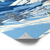 アリスカアラスカ冬季旅行アートヴィンテージ ポスター (角)