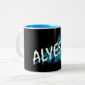 アリスカアラスカ山脈 ツートーンマグカップ (正面左)