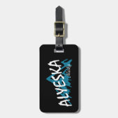 アリスカアラスカ山脈 ラゲッジタグ (正面縦)