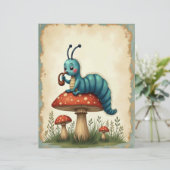 アリスキャタピラーオンマッシュルームスクラップブック紙 (スタンド正面)