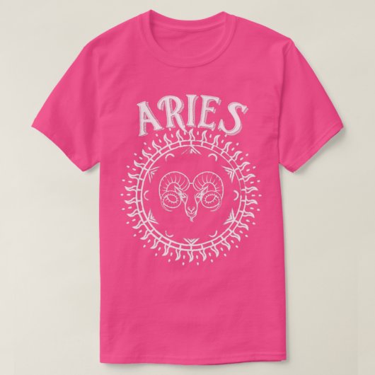 アリスサン〔占星術の〕十二宮図標識 Tシャツ (デザイン正面)