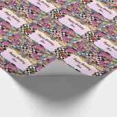 アリスズワンダーランド不機嫌ハッタータティーパーティー招待状 ラッピングペーパー (角)