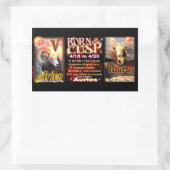 アリスタウロス〔占星術の〕十二宮図クスバイバルクサルト 長方形シール (バッグ)