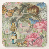 アリスチェシャーキャットワンダーランドツリーガーデン スクエアペーパーコースター (正面)