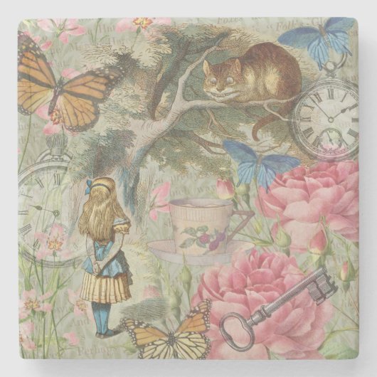 アリスチェシャーキャットワンダーランドツリーガーデン ストーンコースター (正面)