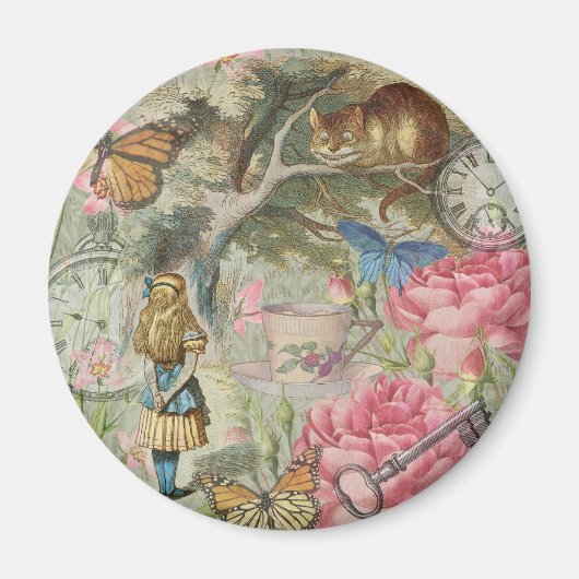 アリスチェシャーキャットワンダーランドツリーガーデン マグネット (正面)