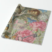 アリスチェシャーキャットワンダーランドツリーガーデン ラッピングペーパー (アンロールド)