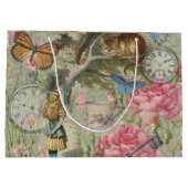 アリスチェシャーキャットワンダーランドツリーガーデン ラージペーパーバッグ (裏面)