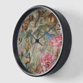 アリスチェシャーキャットワンダーランドツリーガーデン 壁時計 (傾斜)