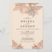 アリスティックヴィンテージフローラピンク招待状 招待状 (正面/裏面)