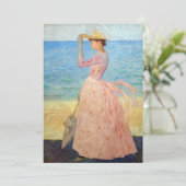 アリスティッド・マイヨル - 日傘を持つ女性 招待状 (スタンド正面)