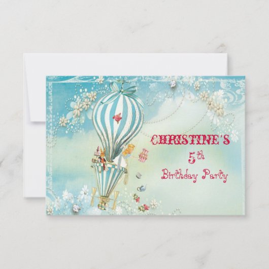 アリスティーアット4時RSVP 招待状 (正面)