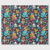 アリスティーパーティーテーマ ラッピングペーパー (フラット)