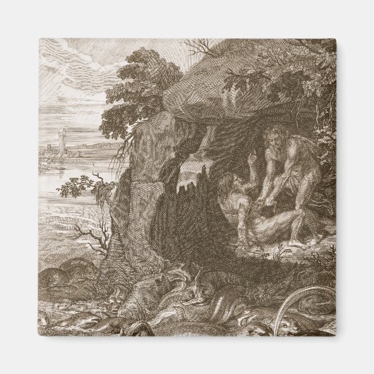 アリステウスはプロテウスに神託を明かすよう強制する， 17 マグネット (正面)