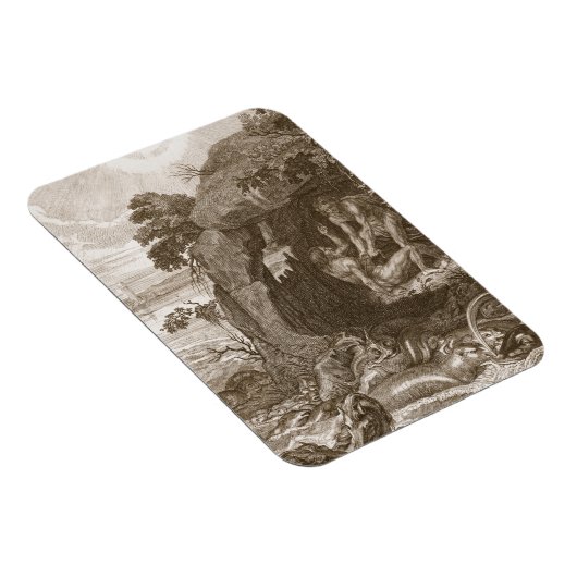 アリステウスはプロテウスに神託を明かすよう強制する， 17 マグネット (右側)