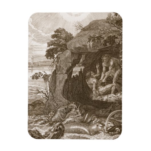 アリステウスはプロテウスに神託を明かすよう強制する， 17 マグネット (縦)