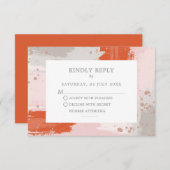 アリストの結婚明るいモダン抽象芸術スタイリッシュ エンクロージャーカード (正面/裏面)