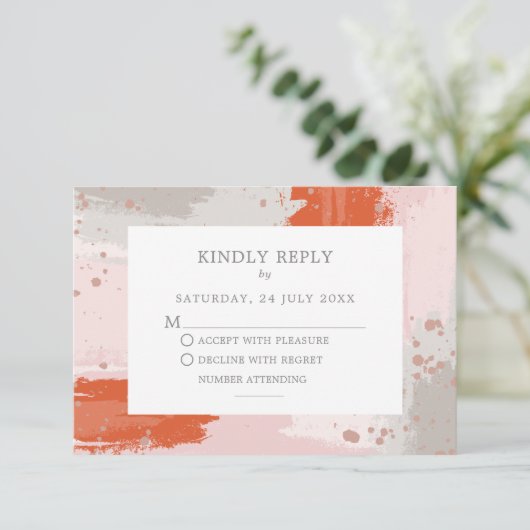 アリストの結婚明るいモダン抽象芸術スタイリッシュ エンクロージャーカード (スタンド正面)