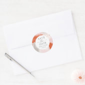 アリストの結婚明るいモダン抽象芸術スタイリッシュ ラウンドシール (封筒)