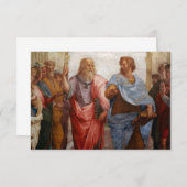 アリストテレスとプラトバイラファエル サンキューカード (正面/裏面)