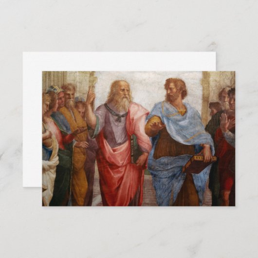 アリストテレスとプラトバイラファエル サンキューカード (正面/裏面)