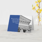 アリストテレスのコラムの法律学校の卒業カード カード (黄色い花)