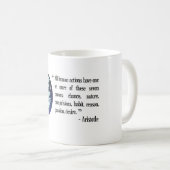 アリストテレスの哲学の引用語句のコーヒー・マグ コーヒーマグカップ (正面右)