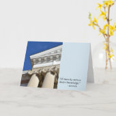 アリストテレスの引用文およびコラムの卒業カード カード (黄色い花)